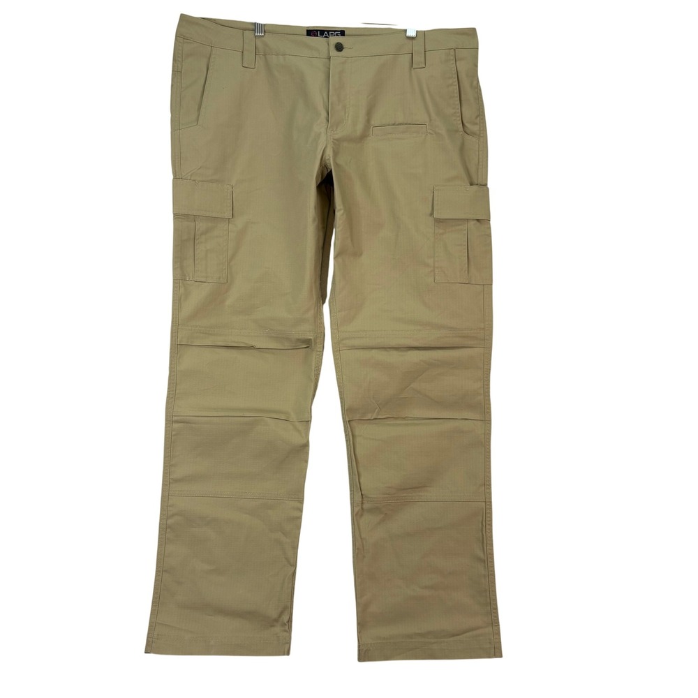 LAPG Womens 20 Khaki Stretch Ops Tactical‎ Cargo Pants Ripstop Fabric Tactical